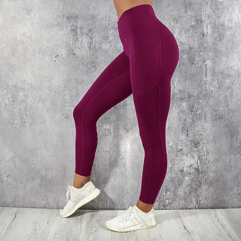 Hardlooplegging Dames Met Telefoonzak Sportlegging