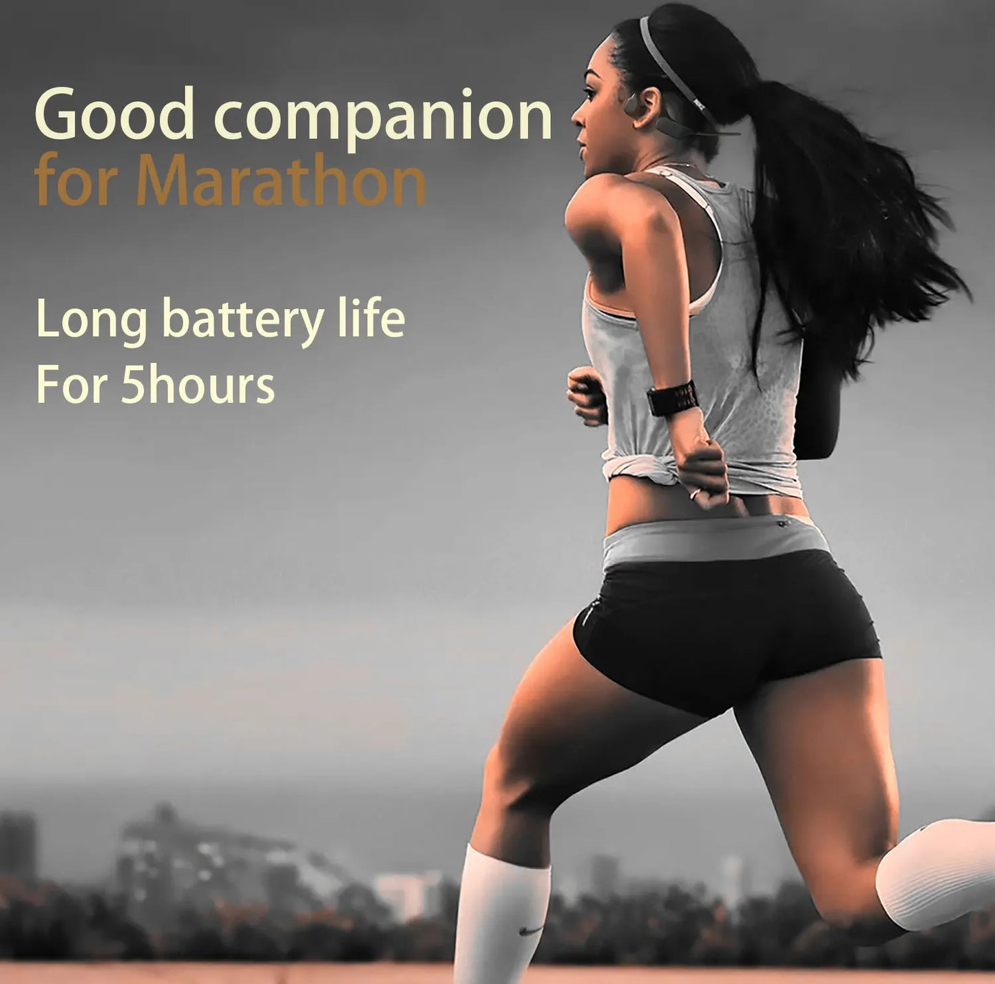 Hoofdtelefoon Draadloze Bluetooth Headset Met Microfoon Waterdicht Voor Sport Hardlopen