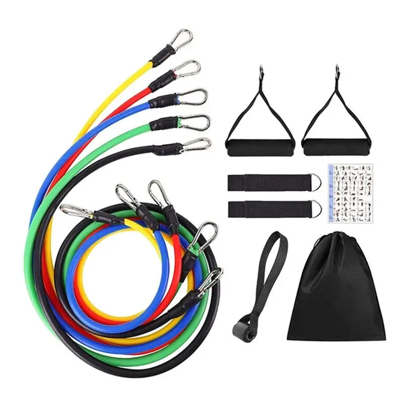 Weerstandsbanden Set - Resistance Tubes met Accessoires 11-Delig