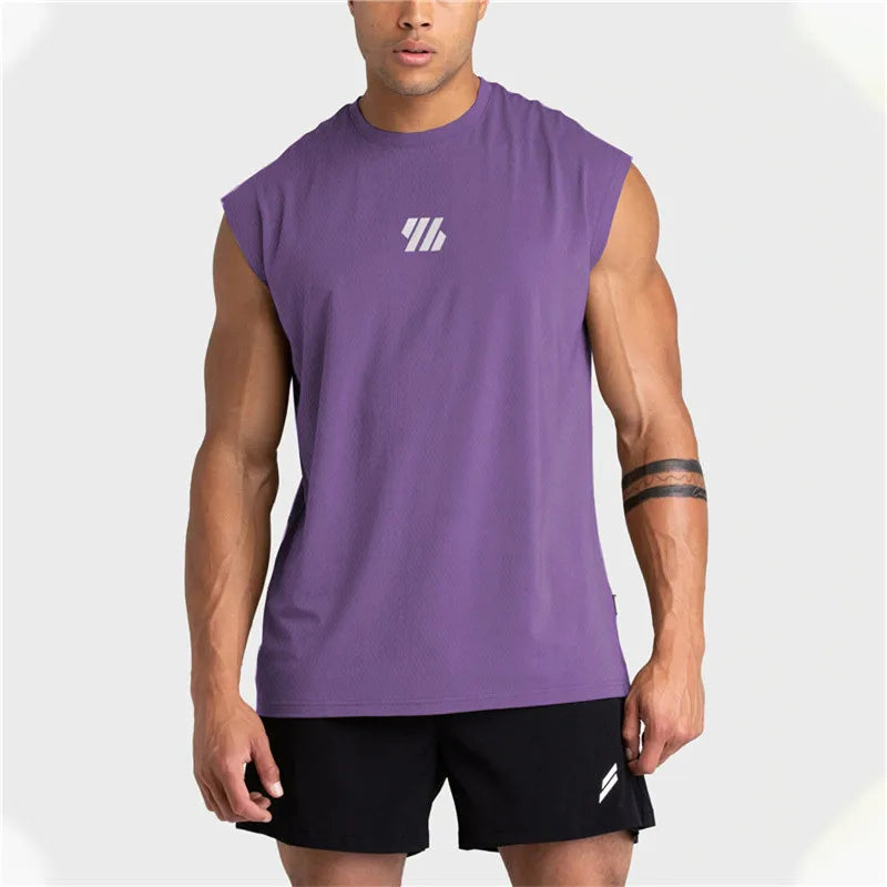Mouwloos sport tanktop - sneldrogend en ideaal voor bodybuilding, fitness en hardlopen