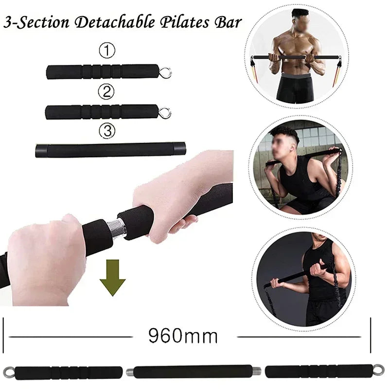 Weerstandsbanden set 5-delig Pilates Set - Resistance Tubes