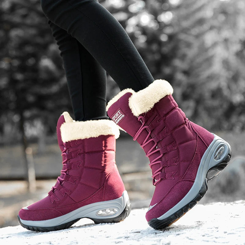 Warme Snowboots Dames Waterdicht
