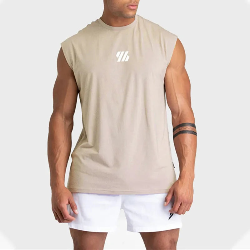Mouwloos sport tanktop - sneldrogend en ideaal voor bodybuilding, fitness en hardlopen