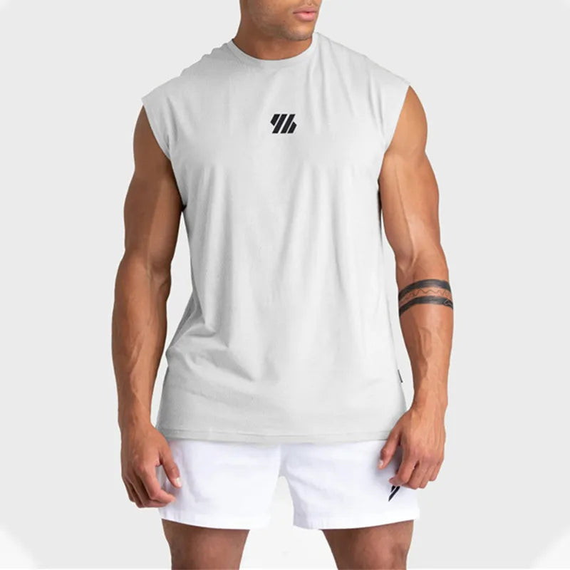 Mouwloos sport tanktop - sneldrogend en ideaal voor bodybuilding, fitness en hardlopen