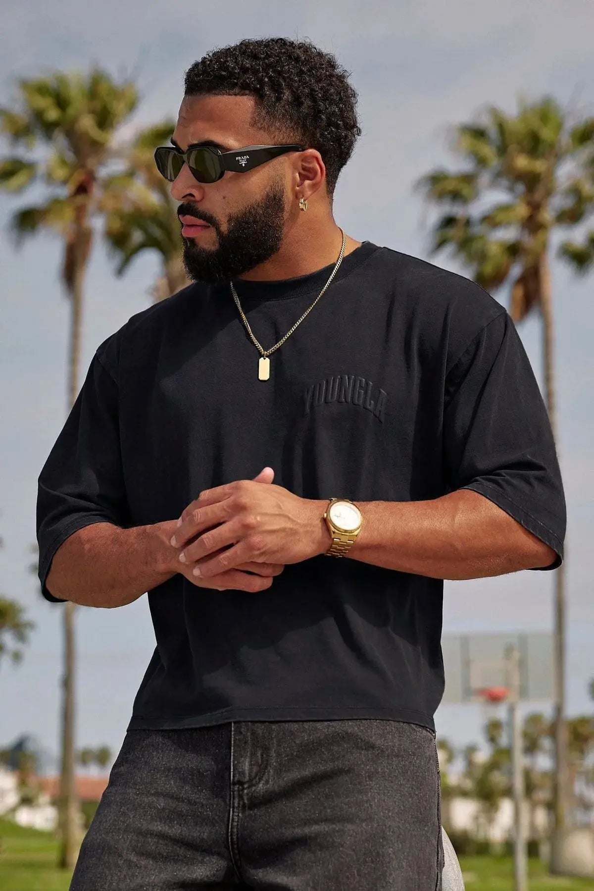 Oversized gymshirt voor mannen – nieuwe stijl- katoenen kortemouwen T-shirt, perfect voor fitness en casual
