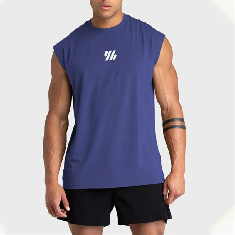Mouwloos sport tanktop - sneldrogend en ideaal voor bodybuilding, fitness en hardlopen