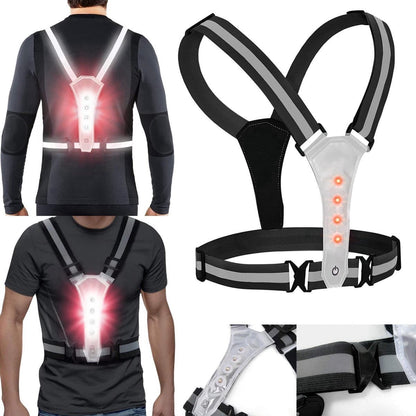 Hardloopvest met led verlichting