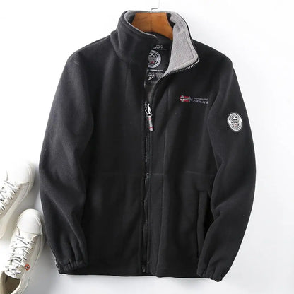 Mannen wandel fleece jas – thermische fleece bomberjack