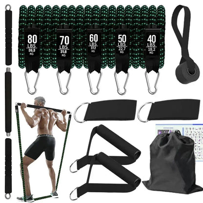 Weerstandsbanden set 5-delig Pilates Set - Resistance Tubes