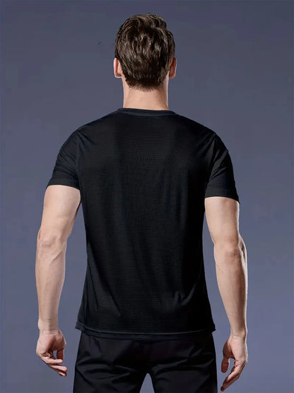 Fitness T-Shirt Sport Shirtje Stretch Heren Hardloopshirtje