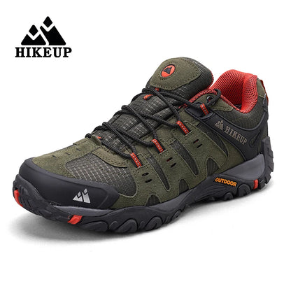 HIKEUP heren wandelschoenen – suède leren outdoor schoenen, slijtvast