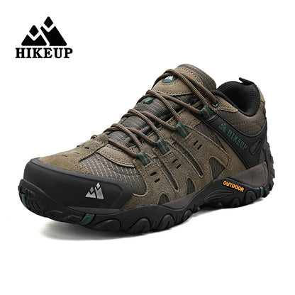 HIKEUP heren wandelschoenen – suède leren outdoor schoenen, slijtvast
