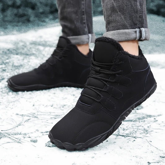 Wandelschoenen Barefoot - Winterboots voor heren en dames – sneeuwlaarzen, barefoot casual schoenen, outdoor werkschoenen