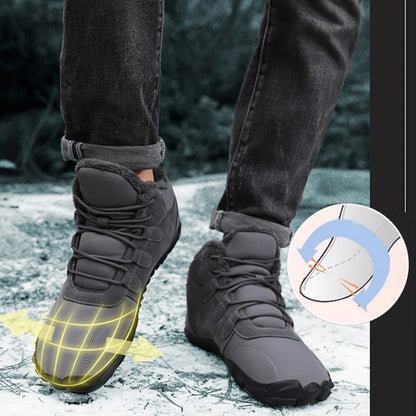 Wandelschoenen Barefoot - Winterboots voor heren en dames – sneeuwlaarzen, barefoot casual schoenen, outdoor werkschoenen