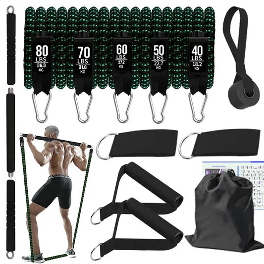 Weerstandsbanden set 5-delig Pilates Set - Resistance Tubes