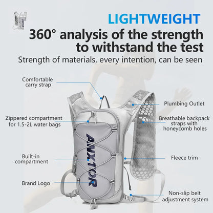Trailrugzak 5 l met waterzak 1.5l & 2x 500 ml