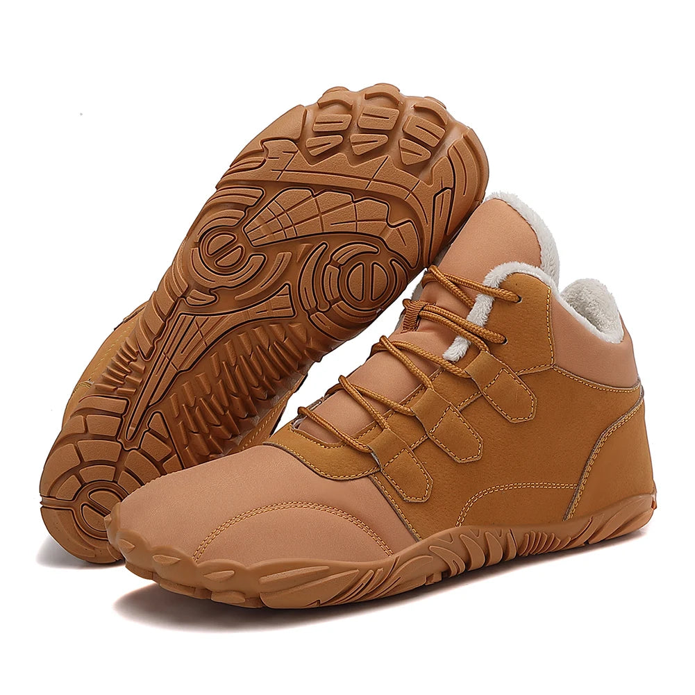 Wandelschoenen Barefoot - Winterboots voor heren en dames – sneeuwlaarzen, barefoot casual schoenen, outdoor werkschoenen