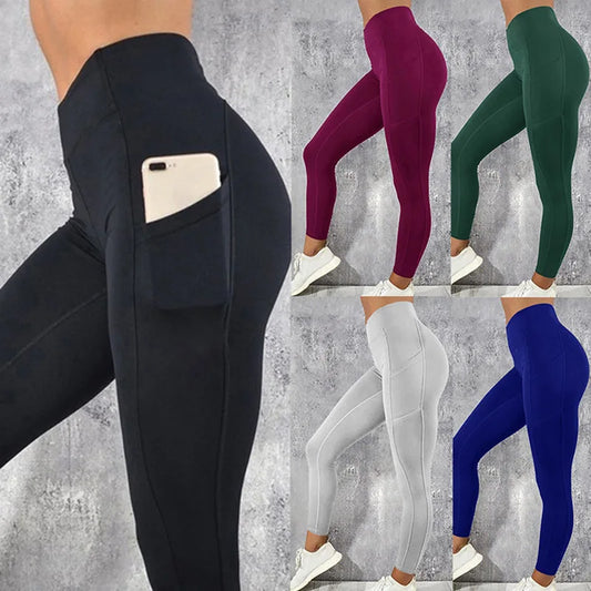 Hardlooplegging Dames Met Telefoonzak Sportlegging