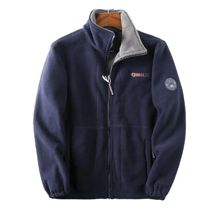 Mannen wandel fleece jas – thermische fleece bomberjack