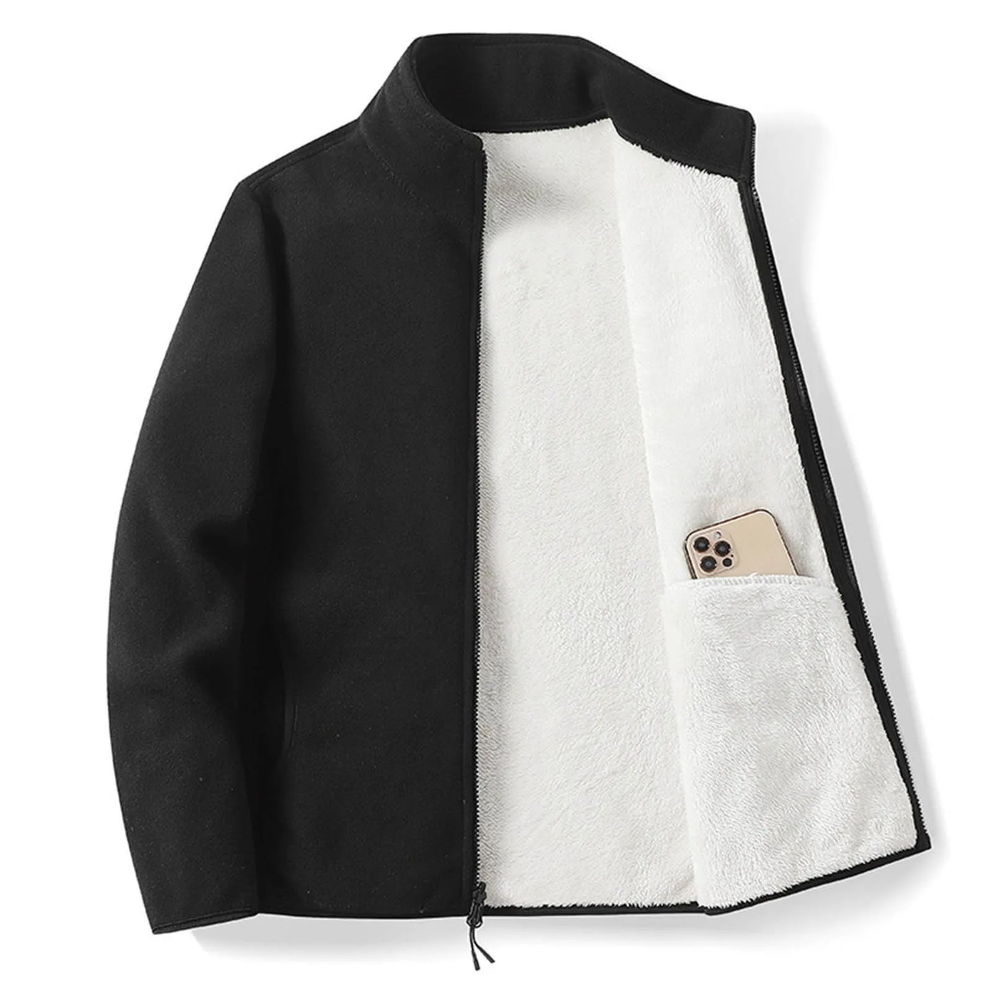 Thermische fleece wandeldjas voor dames – klassieke pasvorm, zachte polar fleece