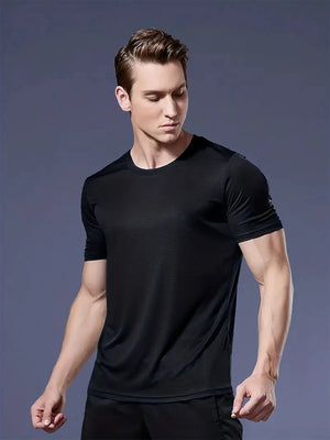 Fitness T-Shirt Sport Shirtje Stretch Heren Hardloopshirtje