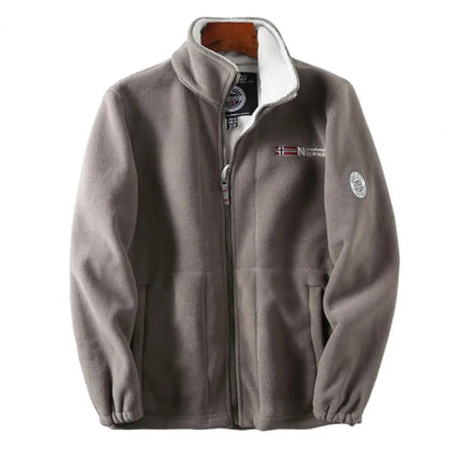 Mannen wandel fleece jas – thermische fleece bomberjack
