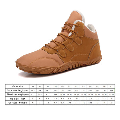 Wandelschoenen Barefoot - Winterboots voor heren en dames – sneeuwlaarzen, barefoot casual schoenen, outdoor werkschoenen