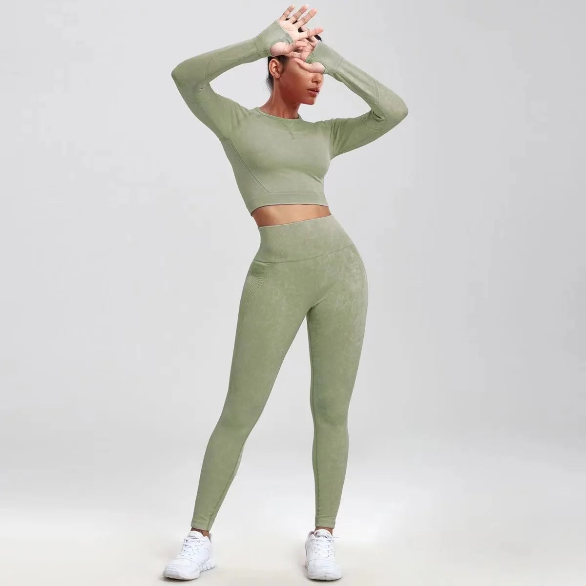 Cropped Gymfit Dames - Top en Legging