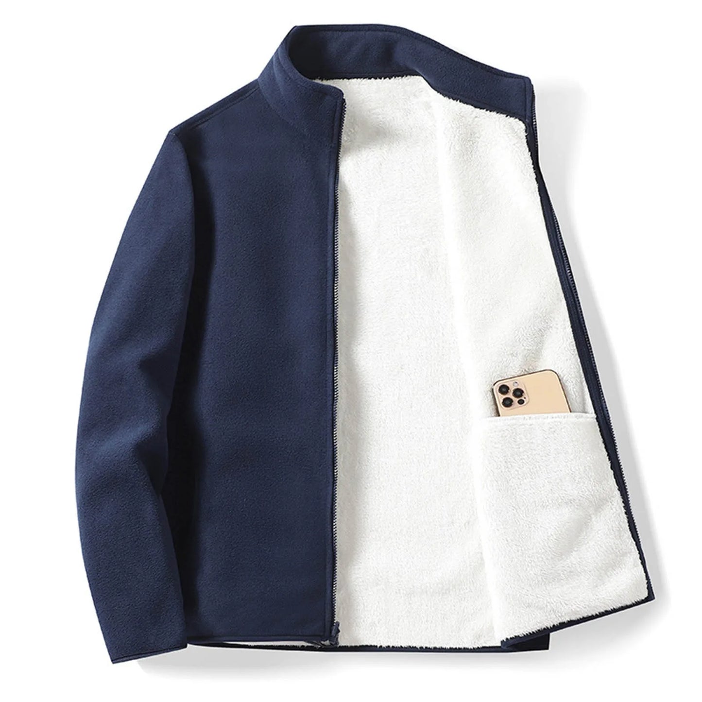 Thermische fleece wandeldjas voor dames – klassieke pasvorm, zachte polar fleece