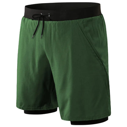 Sportbroekje Hardloopbroekje Ademend Met Onderbroek Heren Hardloopbroekje