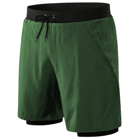 Sportbroekje Hardloopbroekje Ademend Met Onderbroek Heren Hardloopbroekje