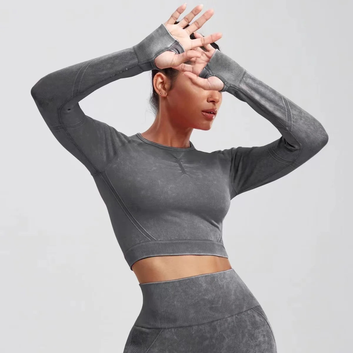 Cropped Gymfit Dames - Top en Legging