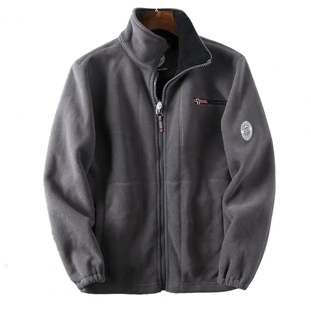Mannen wandel fleece jas – thermische fleece bomberjack